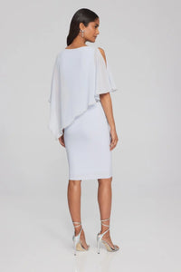 Layered dress with Cape Overlay 223762