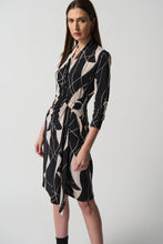Load image into Gallery viewer, Joseph Ribkoff Print Dress, Moonstone & Kelly Green