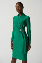 Load image into Gallery viewer, Joseph Ribkoff Print Dress, Moonstone & Kelly Green