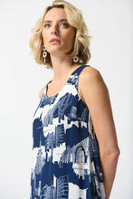 Load image into Gallery viewer, Gauze Scenery Print Cocoon Dress 242157
