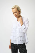Load image into Gallery viewer, Stretch Poplin Ruffled Blouse 253944