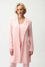 Load image into Gallery viewer, Bouclé Straight Coat With Fringe Detail 261109