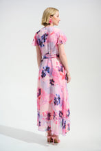 Load image into Gallery viewer, Signature | Chiffon Print Wrap Dress With Ruffle Detail 261739