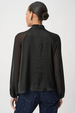 Load image into Gallery viewer, Satin Top With Chiffon Sleeves 264119