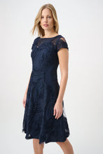 Load image into Gallery viewer, Embroidered Swirl Fit & Flare Dress 264720