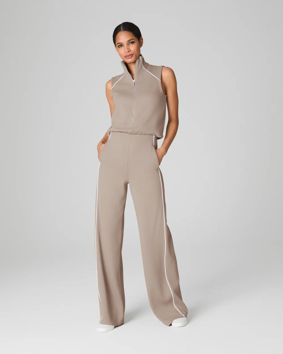 AirEssentials Pique S/L Jumpsuit 50939R – Tracy Brent Collections 1
