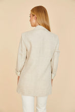 Load image into Gallery viewer, Pin Stripe Cuff Linen Blazer
