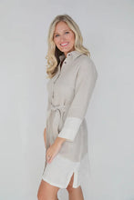 Load image into Gallery viewer, Shirt dress natural white  SD22100
