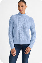 Load image into Gallery viewer, Mixed Cable Mock Sweater LFSC6-118
