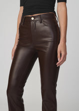 Load image into Gallery viewer, Vegan Leather HI Honey Bootcut Pants JW01V5736