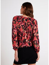 Load image into Gallery viewer, SHIRRED RAGLAN TIE FRONT BLOUSE B4113-G66-304