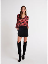 Load image into Gallery viewer, SHIRRED RAGLAN TIE FRONT BLOUSE B4113-G66-304