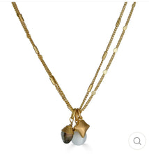 Load image into Gallery viewer, Delicate Labradorite & Cats Eye Necklace