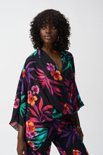 Load image into Gallery viewer, Georgette Tropical Print Boxy Top 251127