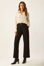 Load image into Gallery viewer, Metropolitan cropped wide leg with belt by Ecru