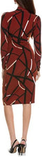 Load image into Gallery viewer, Silky Knit Abstract Print Wrap Dress 243319
