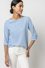 Load image into Gallery viewer, Striped 3/4 Sleeve Boatneck PA2464