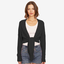 Load image into Gallery viewer, Tie Front Rib Cardigan R11903

