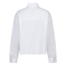 Load image into Gallery viewer, Crop blouse with Folded Cuff 10016