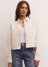 Load image into Gallery viewer, Z Supply All Day Cropped Denim Jacket, Sun Bleached Indigo/Bone