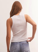 Load image into Gallery viewer, Z Supply Sirena Rib Tank, White/Black/Seaglass/Sunrise