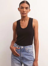 Load image into Gallery viewer, Z Supply Sirena Rib Tank, White/Black/Seaglass/Sunrise