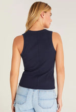 Load image into Gallery viewer, Z Supply Sirena Rib Tank, White/Black/Seaglass/Sunrise