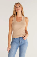 Load image into Gallery viewer, Z Supply Sirena Rib Tank, White/Black/Seaglass/Sunrise