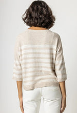 Load image into Gallery viewer, Lilla P Oversized Striped Boatneck
