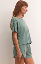 Load image into Gallery viewer, Z Supply Cozy Days Thermal Tee, Washed Jade