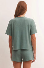 Load image into Gallery viewer, Z Supply Cozy Days Thermal Tee, Washed Jade