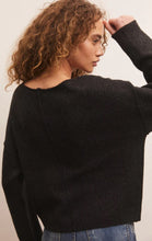 Load image into Gallery viewer, Z Supply Everyday Pullover Sweater, Oatmeal Heather/Calypso Green/Black