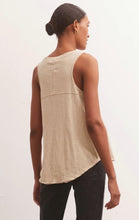 Load image into Gallery viewer, Z Supply Sun Drenched Vagabond Tank; Birch/Black/Evergreen