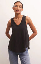 Load image into Gallery viewer, Z Supply Sun Drenched Vagabond Tank; Birch/Black/Evergreen