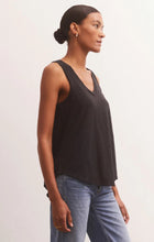 Load image into Gallery viewer, Z Supply Sun Drenched Vagabond Tank; Birch/Black/Evergreen