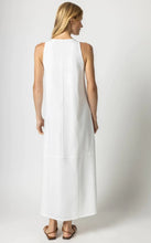 Load image into Gallery viewer, Lilla P Sleeveless Keyhole Maxi Dress; Black/White/Raffia