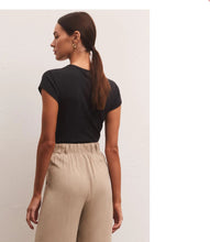 Load image into Gallery viewer, Z Supply 90'S Baby Tee, Black/Sandstone/Birch