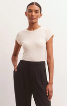 Load image into Gallery viewer, Z Supply 90'S Baby Tee, Black/Sandstone/Birch