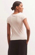 Load image into Gallery viewer, Z Supply 90'S Baby Tee, Black/Sandstone/Birch