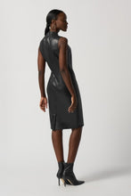 Load image into Gallery viewer, Joseph Ribkoff Faux Leather Dress, Avocado