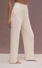 Load image into Gallery viewer, Z Supply Dawn Smocked Rib Pant; Violet Heather/Bone
