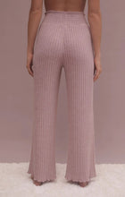 Load image into Gallery viewer, Z Supply Dawn Smocked Rib Pant; Violet Heather/Bone