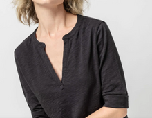 Load image into Gallery viewer, Elbow Sleeve Split Neck