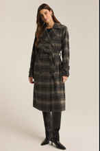Load image into Gallery viewer, Jackie Plaid Trench ZJ243988