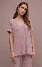 Load image into Gallery viewer, Z Supply Take It Easy Rib Tunic; Violet Heather/Bone