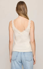 Load image into Gallery viewer, Tops Eve Lace Trim Tank ZT263275