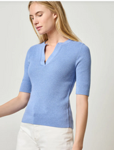 Load image into Gallery viewer, Elbow Sleeve Split Neck Sweater PA2868