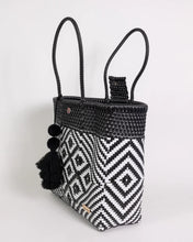 Load image into Gallery viewer, Black Kaleidoscope Hombro Handbag