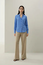 Load image into Gallery viewer, Silk Stripe Blouse 91T6162