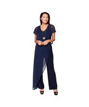Load image into Gallery viewer, Jumpsuit with Chiffon Overlay